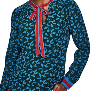 Boden tie neck blouse size 14